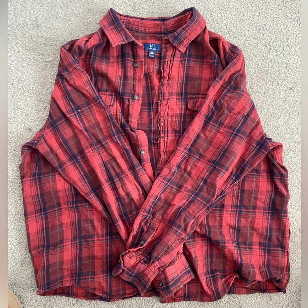 Red and blue flannel